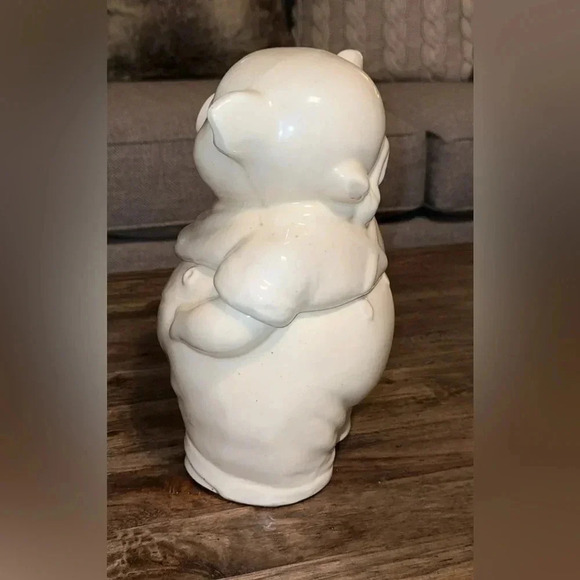 Vintage Antique Shawnee Smiling Smiley Pig 11” Cookie Jar USA - Picture 10 of 14